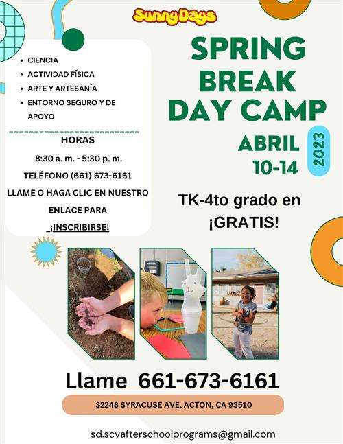 Spring Break Spanish